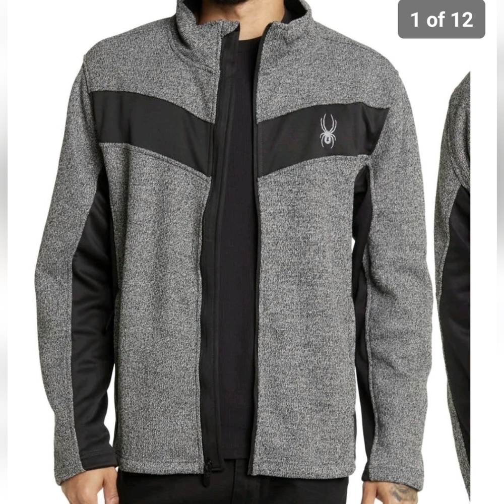 SPYDER Ray Full Zip Jacket Charcoal Heather